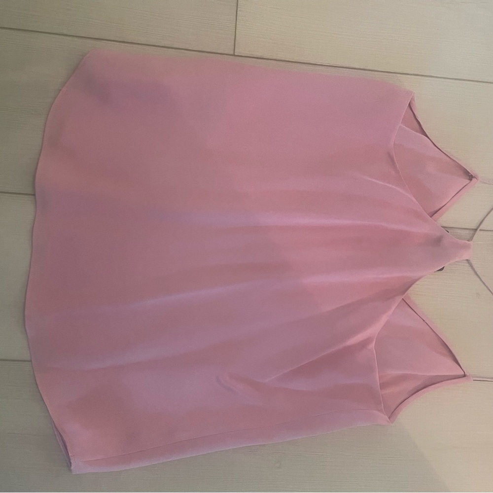NWT Light pink gorgeous silk racer back jcrew tank - Picture 3 of 4